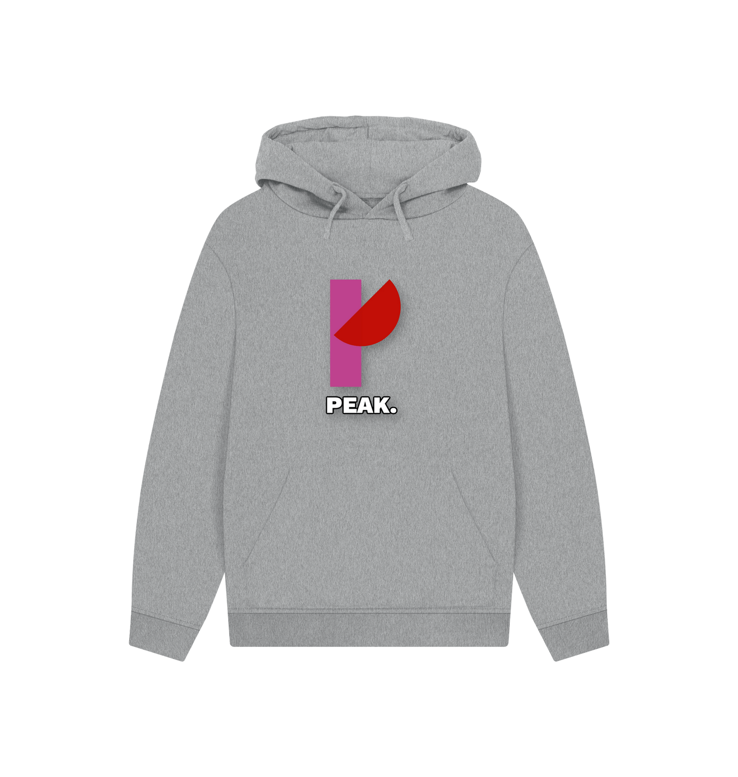 Athletic Grey Printed Hoody Front