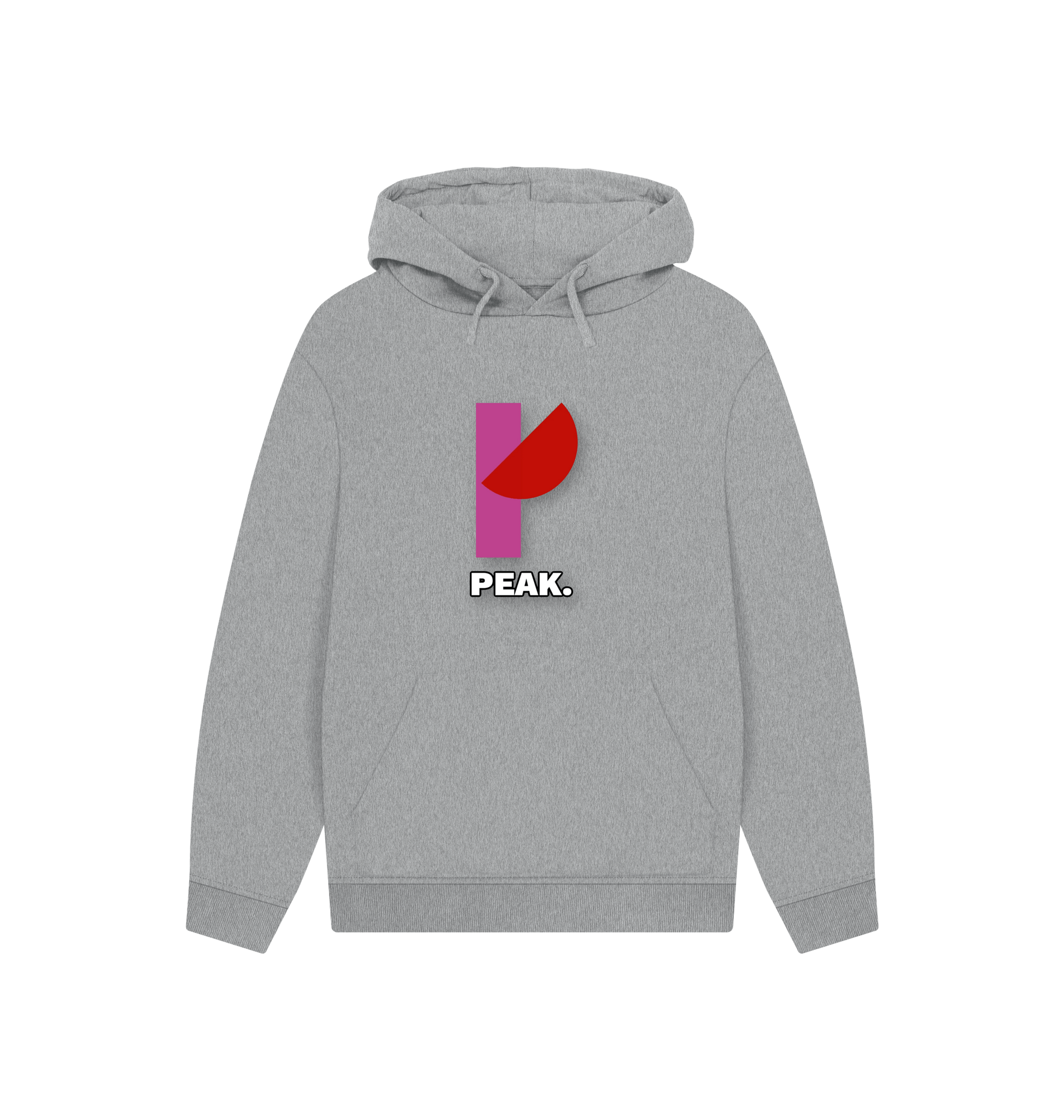 Athletic Grey Printed Hoody Front