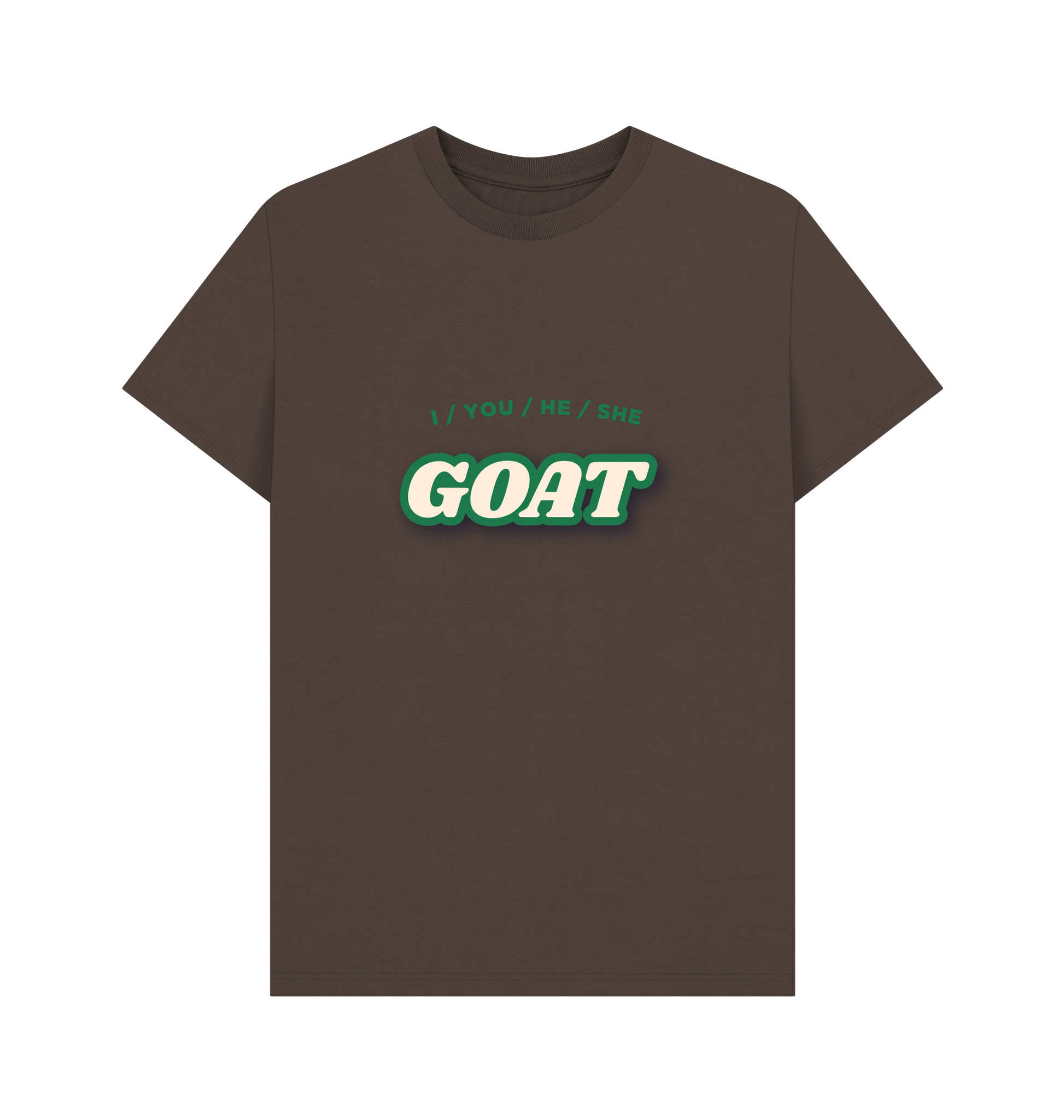 Chocolate Printed T-shirt Front