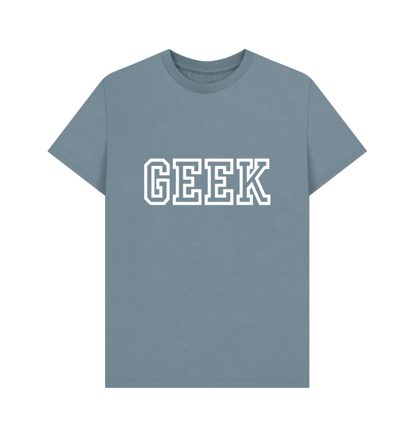 Stone Blue Printed T-shirt Front