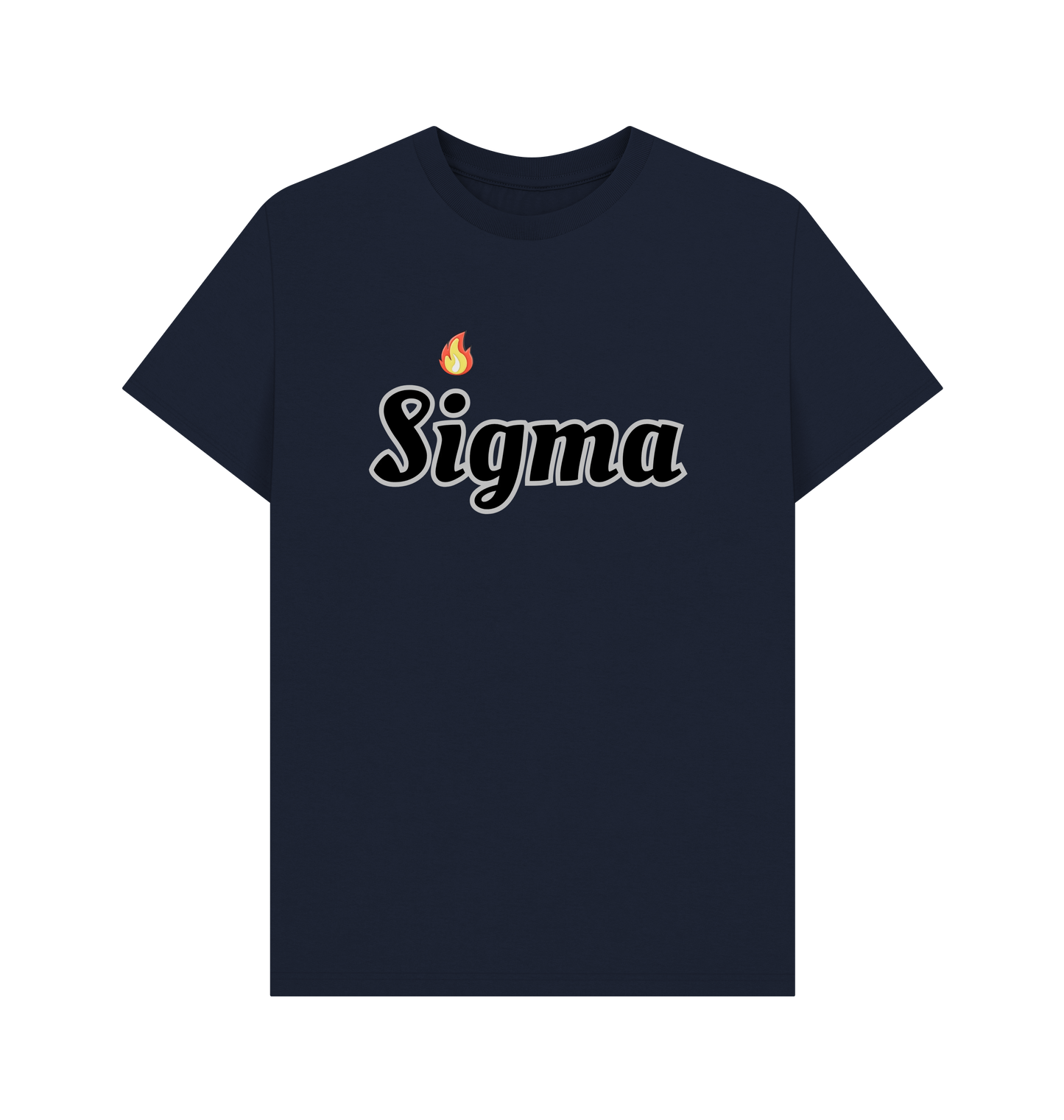 Navy Blue Printed T-shirt Front