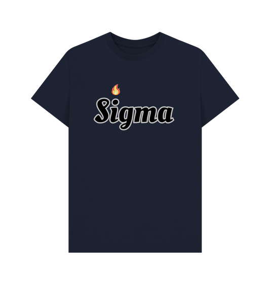 Navy Blue Printed T-shirt Front