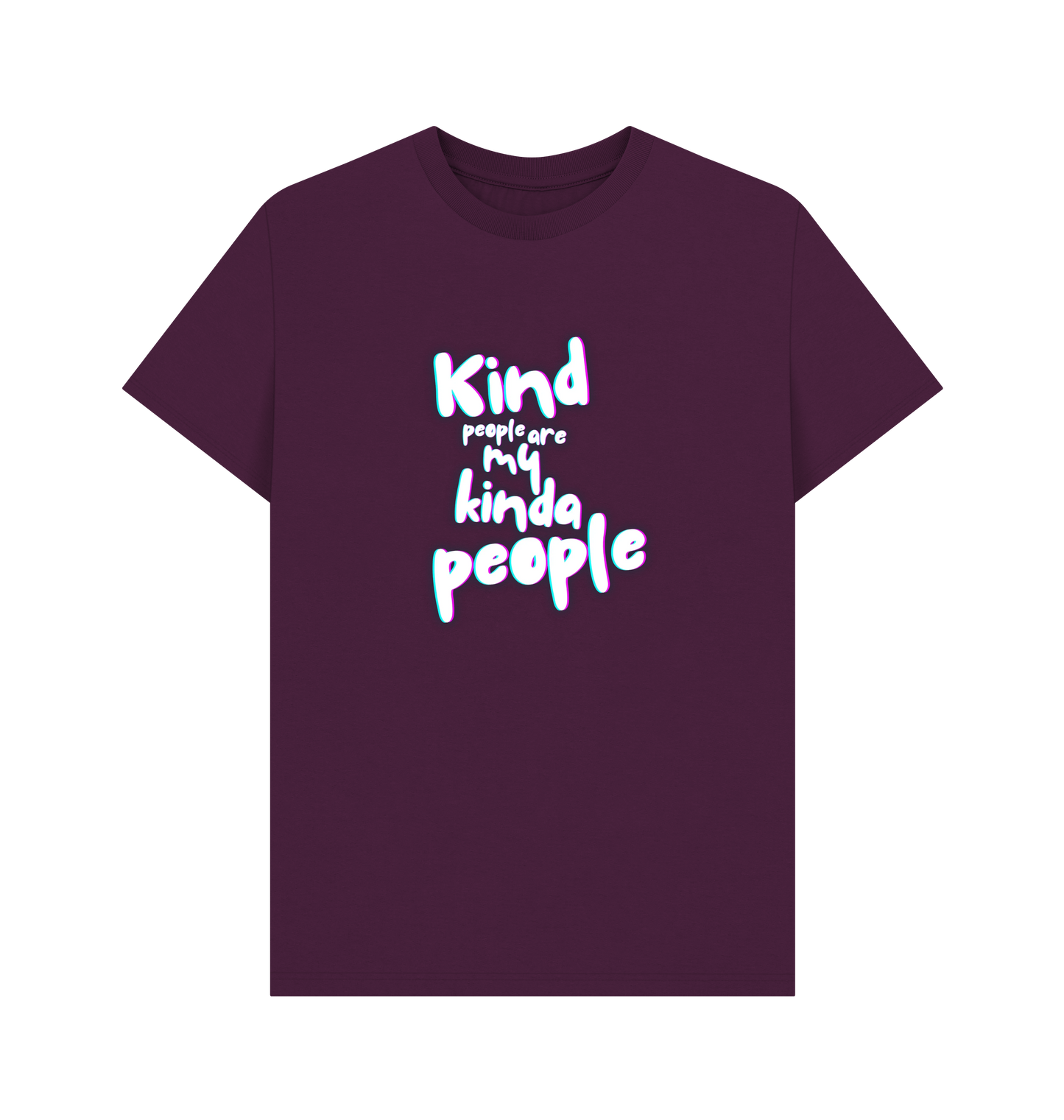 Purple Printed T-shirt Front