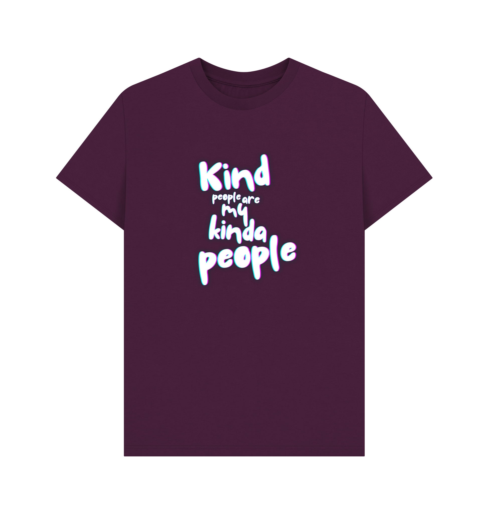 Purple Printed T-shirt Front