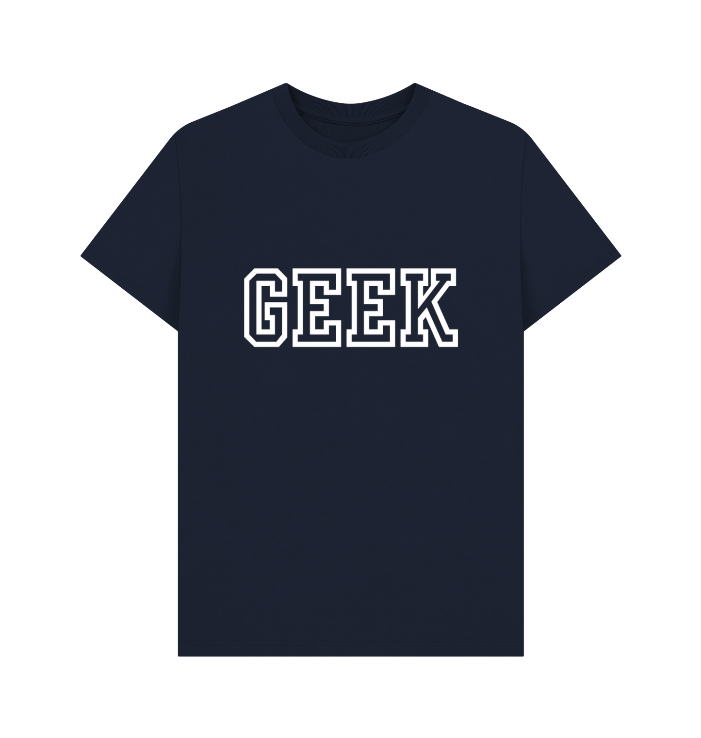 Navy Blue Printed T-shirt Front