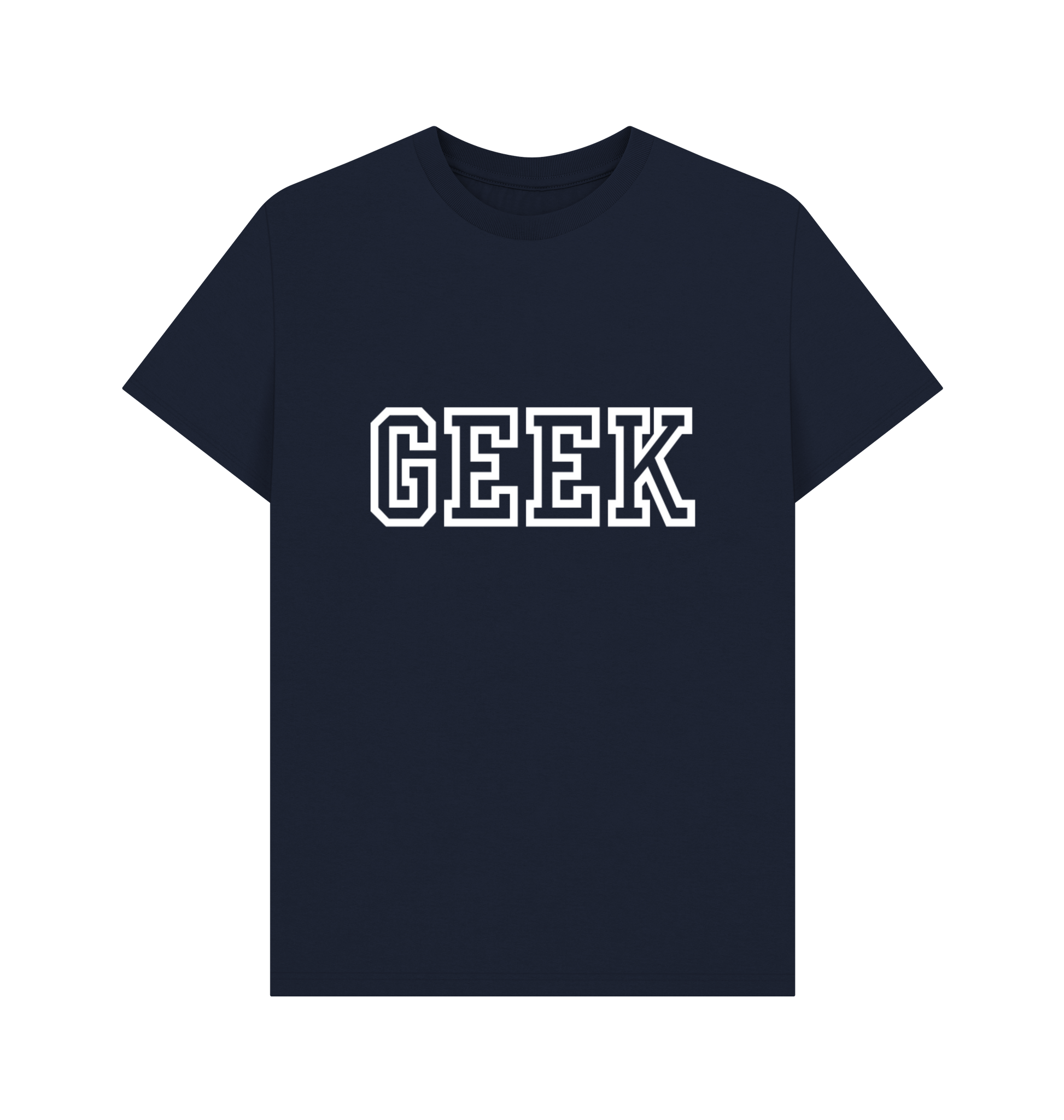 Navy Blue Printed T-shirt Front