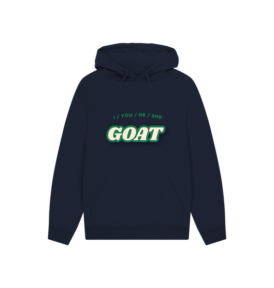 Navy Printed Hoody Front