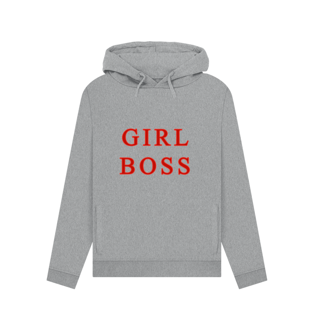 Light Heather Girl Boss - Hoodie - Woman