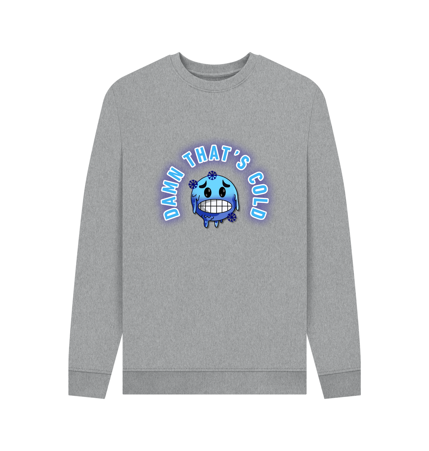 Light Heather Printed Sweater Front