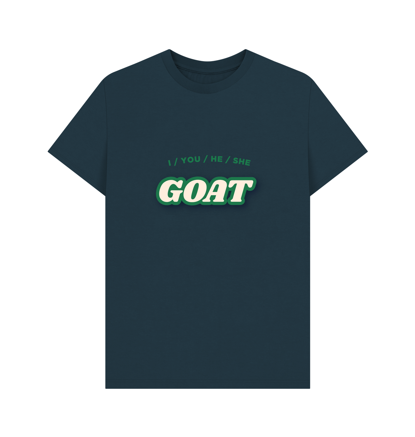 Denim Blue Printed T-shirt Front