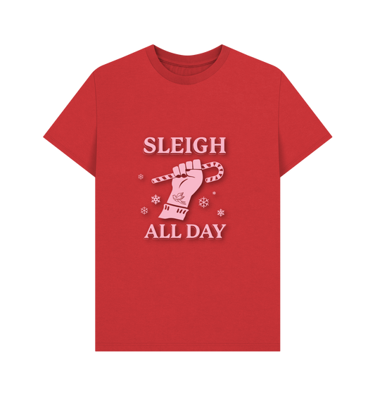 Red Printed T-shirt Front