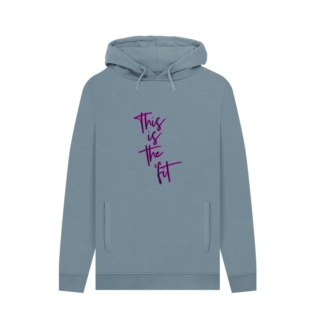 Stone Blue This is the 'fit - Pink - Hoodie - Man